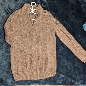 Haggar men's medium half-zip sweater